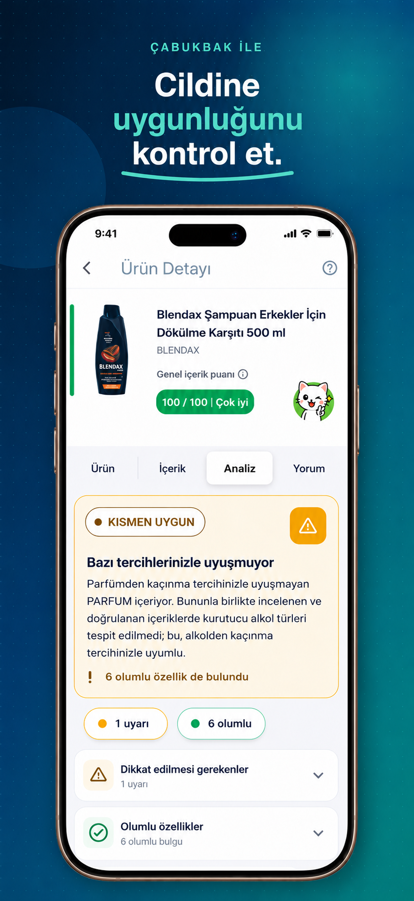 ÇabukBak kozmetik kişisel uygunluk değerlendirmesi